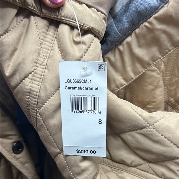Barbour Tan Quilted Puffer Jacket - Picture 5 of 6